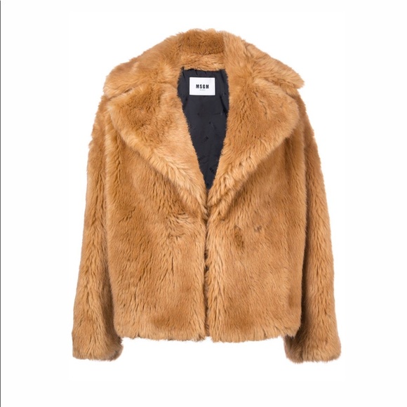 MSGM Jackets & Blazers - New NwT MSGM faux fur jacket coat